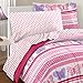 Dream Factory Butterfly Dots Ultra Soft Microfiber Girls Comforter Set, Pink, Full