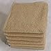 Pacific Linens Washcloths-Hand-Face Towels -12 Pack-600-GSM, 100% Cotton, Beige, Extra Soft Low Twist Ring Spun Yarn Cotton Washcloths, Highly Absorbent