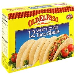 Old El Paso White Corn Taco Shells, 4.6-Ounce Boxes (Pack of 12)