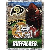 Colorado Golden Buffaloes NCAA Woven Tapestry Throw (Home Field Advantage) (48x60)