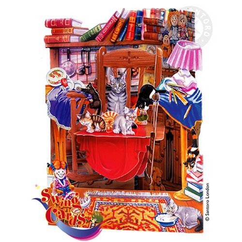 Best Price Santoro Graphics Swing Card / Greeting Card - Cats on a Rocking Chair - SC46