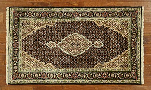 Manhattan Rugs New Tabriz Persian Black-Ivory 4 ft. X 6 ft. Hand Knotted Wool Oriental Area Rug H5144