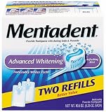 Mentadent Toothpaste, Advanced Whitening, 2-Count Package (Pack of 3)