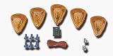 Pacer Dodge Style Cab Roof Running Lights Kit (5 Lights - Amber)
