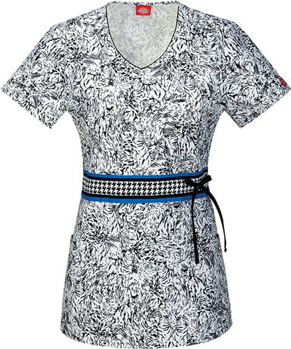 Dickies 82915CB Women's Jr Fit V-Neck Scrub Top