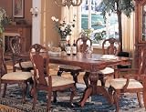 Dining Table - Queen Anne Style Dark Maple Finish