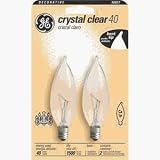G.E. LIGHTING 19107 DECORATIVE BENT TIP LIGHT BULB Pack of 6