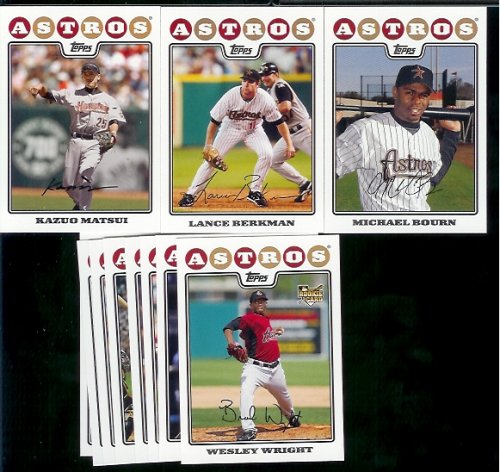 2008 Topps Houston Astros Complete Team Set (23 Cards)