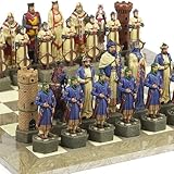Crusade Chessmen & Greenwich Street Board From Spain Extra Large, King: 6 7/8
