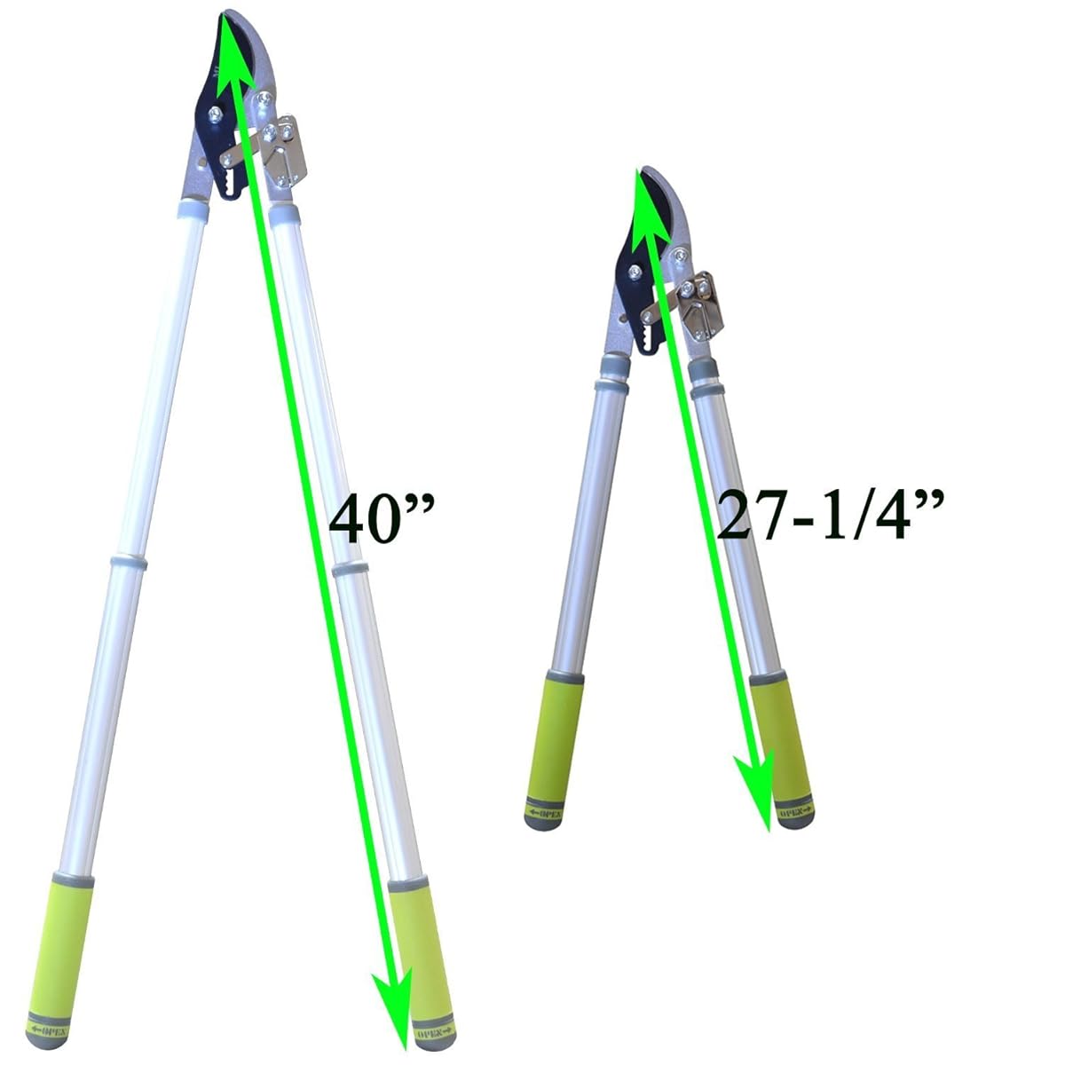MLTOOLS Easy Cut Ratcheting Extendable bypass Lopper up to 391/2 inch Long Ratchet Lopper L8230