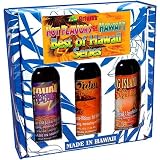 3 PACK BEST OF HAWA2AN HOT SAUCE GIFT SET ISLAND FLAVORED SAUCE by tikimaster.com