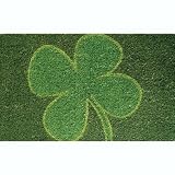 Four Leaf Clover Hand Made Coir Doormat 18 x 30