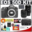 Canon EOS 50D Digital SLR Camera Body + Tamron 28-80mm & 70-300mm Lens + 16GB Card + Battery + Case + Accessory Kit