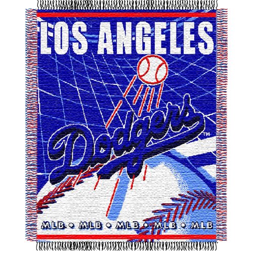 Los Angeles Dodgers MLB Triple Woven Jacquard Throw (MLB Series) (48x60