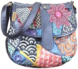 Desigual Vik Del Casual Cross, Sacs à main femme - bleu, 30 x 30 x 1 cm (B x H x T)