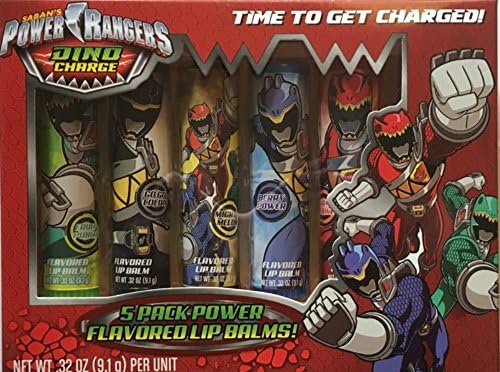 Saban's Power Rangers Dino Charge Flavored Lip Balms, 5 pc