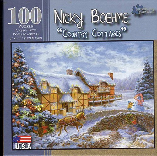 Country Cottages 100 Piece Puzzle - Nicky Boehme