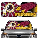 Washington Redskins Car Truck SUV Front Windshield Sunshade - Accordion Style