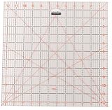Fiskars 87697097 12 1/2-Inch Square Acrylic Ruler with Two-Color Grid