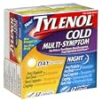 Tylenol Cold Multi-Symptom Day/Night Combo Pack, 24-Count Cool Burst Caplets (Pack of 3)