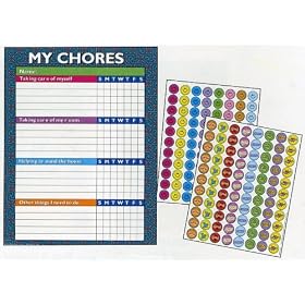 Paper Magic My Chores Chart - Set of 25 with 175 Stickers