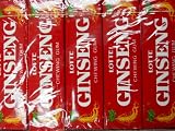 Lotte Ginseng Gum 1 Case 25 packs, Case