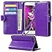 iPhone 7 Plus Case, E LV iPhone 7 Plus Case Cover - Flip Folio Full Body Protection for Apple iPhone 7 Plus - [PURPLE]