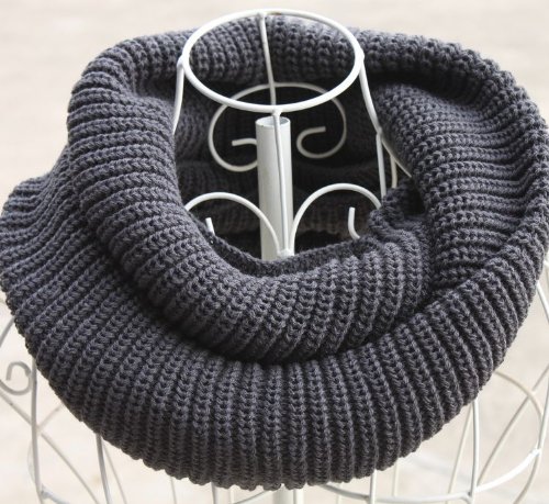Elegant Solid Color Circle Infinity Loop Scarf - Different Colors Available