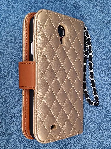 Cross-Stitch Diary for Samsung Galaxy S 4 SGH-I337 / SPH-L720 / SGH-M919 / SCH-R970 / SCH-I545 / SCH-R970C / GT-I9505 - Gold