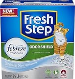 Fresh Step Odor Shield, Scented Scoopable Cat Litter, 25 Pounds
  (Product May Vary)