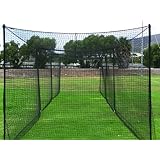 FORTRESS 55' Ultimate Baseball Batting Cage [Net, Poles & L Screen Package] - #42 Heavy Duty Net with Steel Uprights