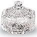 Circleware 2-piece Glass Candy Dish/jar/bowl with Glass Lid and Handle, Estate Collection, Limited Edition Glassware Serveware