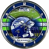 NFL Seattle Seahawks Chrome Clock