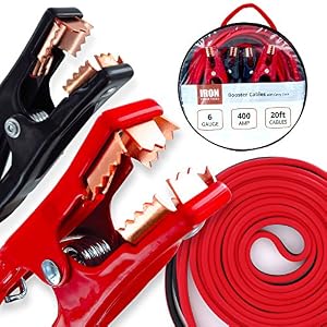 Iron Forge Tools Booster Cables - 6 or 10 Gauge