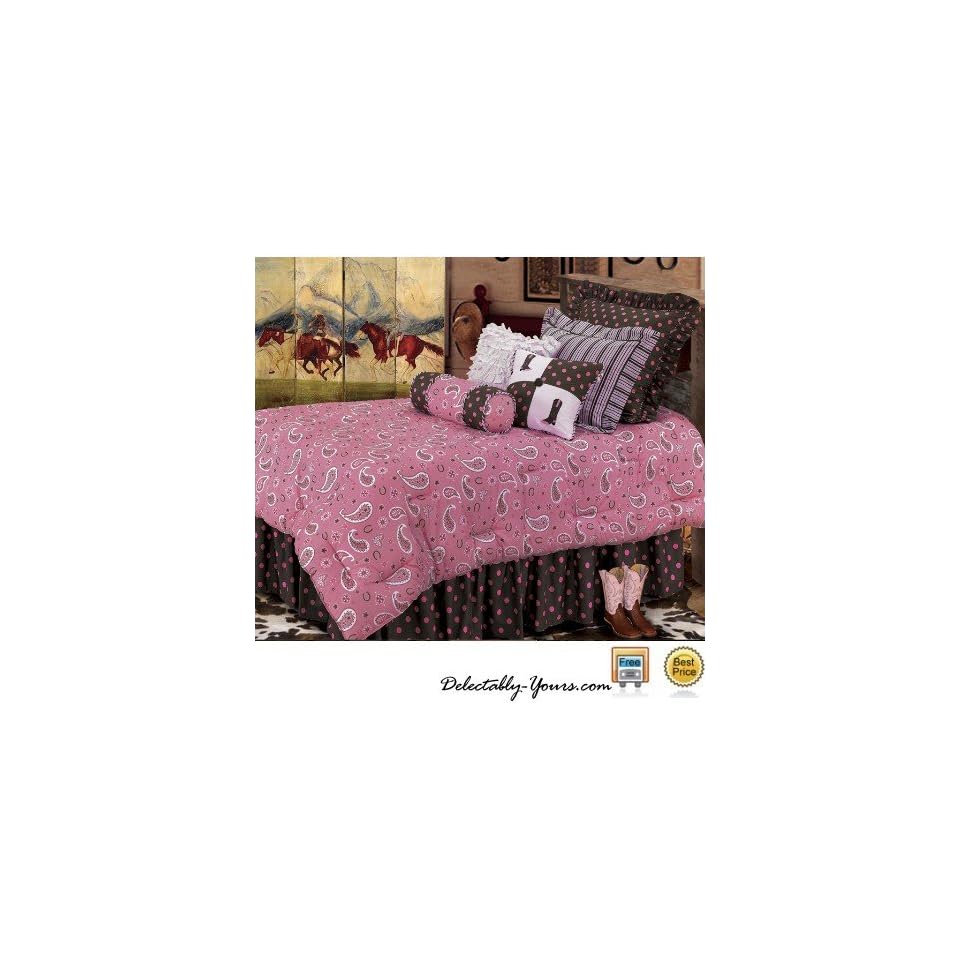 Pink Paisley Cowgirl Bedding Comforter Set 2 Pillows On Popscreen