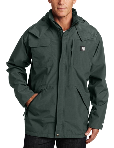 Lowest Price ! for Carhartt Mens Tall Waterproof Breathable Coat, Evergreen, X-Large/Tall