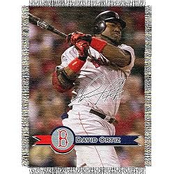 David Ortiz #21 Boston Red Sox MLB Woven Tapestry Throw Blanket (48x60")"