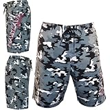 Mens Nascar Black Camouflage Boardshorts