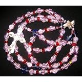 Rosary:PurpleLampwork&Swarovski