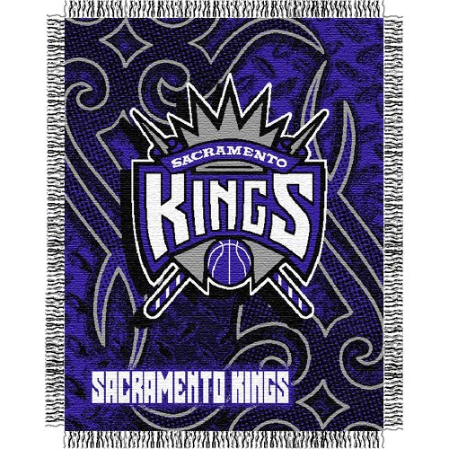 Sacramento Kings NBA Triple Woven Jacquard Throw (Tattoo Series) (48x60")"
