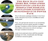 The Rich Man's Get More Biz, Godfather Principles and Sales Models for Storage Containers Internet Businesses 3 CD Power Pack