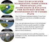 The Guru's Super Marketing, Godfather Principles and Accounting & Finance for Kitchen Decor Businesses 3 CD Combo Pack
