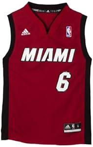 NBA Miami Heat LeBron James Alternate Youth Jersey (Garnet, Medium)