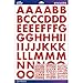 Sticko Alphabet Futura Bold Stickers, Large, Red
