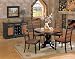 Kitchen & Housewares : 5pc Longoria Country Style Round Wood Dining Table & Chair Set
