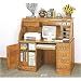 All new item Deluxe oak roll top computer desk