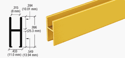 CRL Bright Gold Anodized Aluminum 