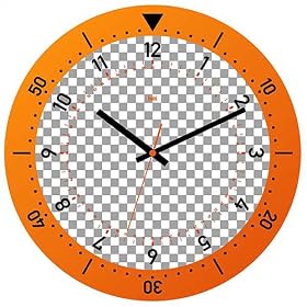 Bai Design BAI.925.SOW Speed Master Wall Clock in Orange