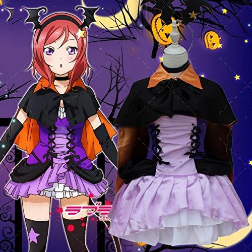 Cute Japan Anime Love Live Nishikino Maki Demon Cosplay Costume Halloween Party Dress
