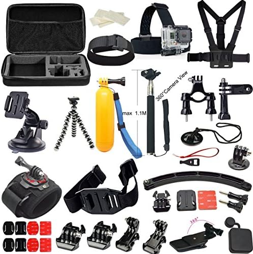 VolksPro Accessories Kit for GoPro Hero 4 Hero 3+ Hero 3 2 and GoPro Hero Camera Compatible with Xiaomi Yi Action Camera and SJ Sport Cameras
